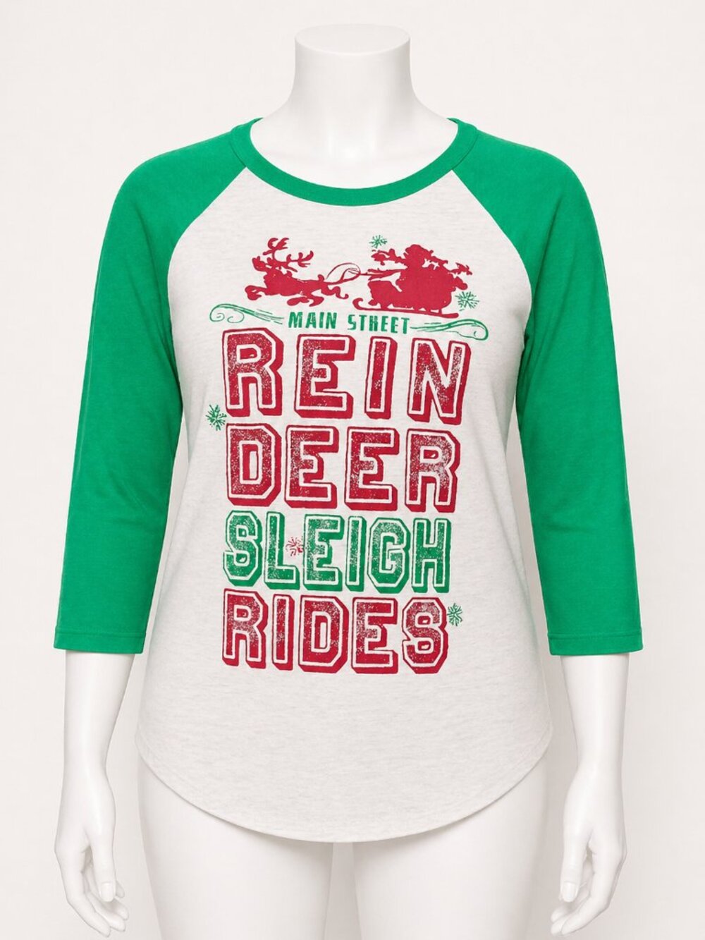 Disney Parks Christmas / Holiday Shirt with 3/4 Sleeves Size X-Small NWT